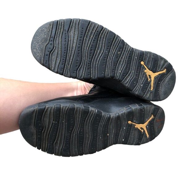 RARE 2015 Air Jordan 10 Retro New York City Size 7 Black - Picture 5 of 16